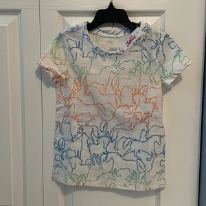 Justice Size 6 Short Sleeve Unicorn Top